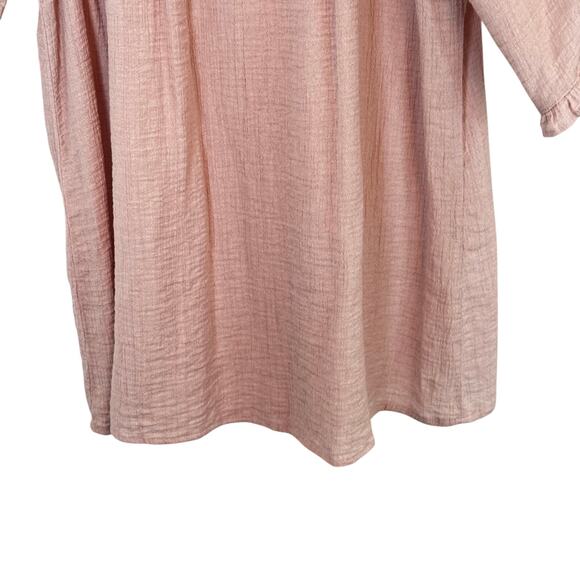 EMILIO PEPE Italy Dusty Rose Pink On or Off Shoulder Blouse Top Sz L - Picture 6 of 11